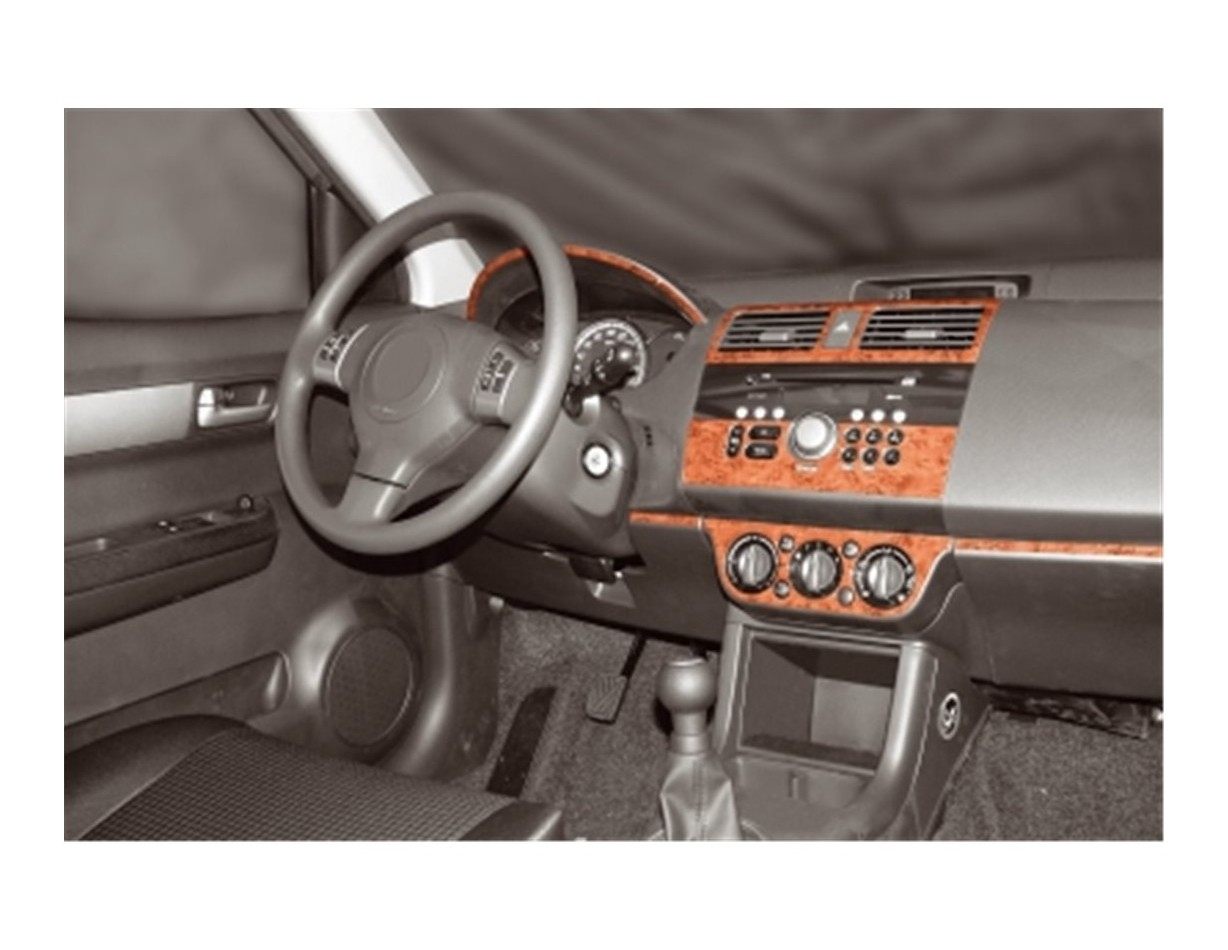 Suzuki Swift Comfort 05-10 Kit la décoration du tableau de bord 10-Pièce - 1 - habillage decor de tableau de bord