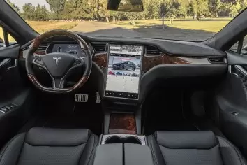 TESLA MODEL X 2016- Kit Rivestimento Cruscotto all'interno del veicolo Cruscotti personalizzati 23-Decori