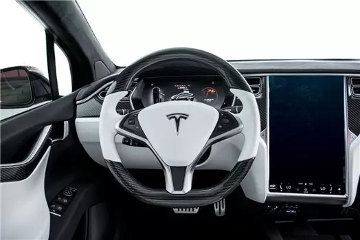 TESLA MODEL X 2016- 3D Inleg dashboard Interieurset aansluitend en pasgemaakt op he 26 -Teile