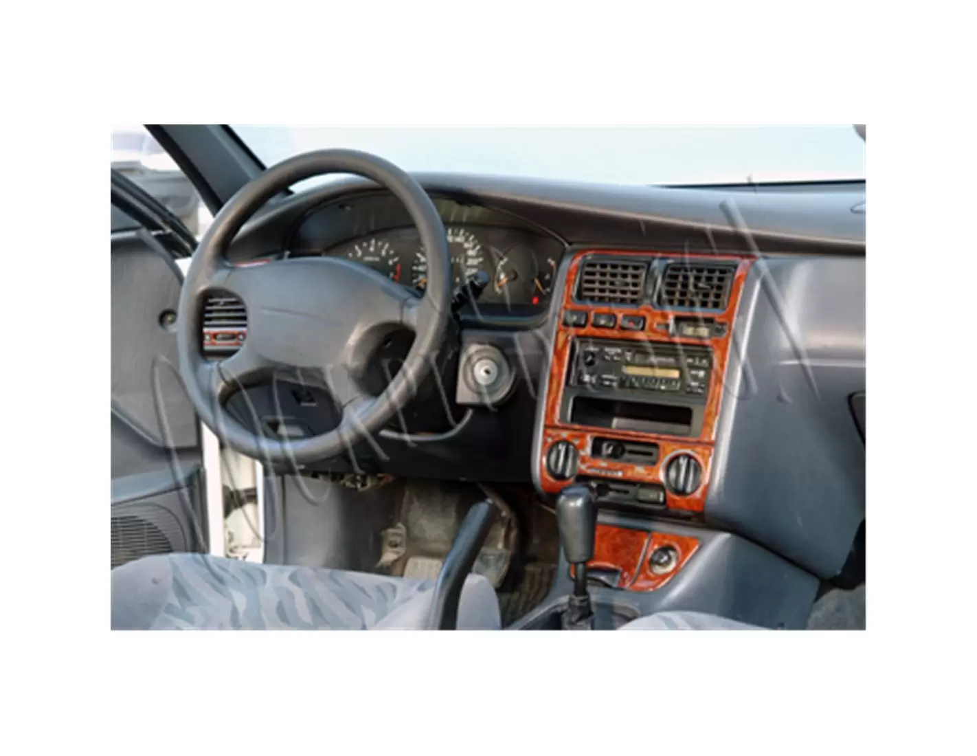 Toyota Carina E 01.95 - 01.98 3D Inleg dashboard Interieurset aansluitend en pasgemaakt op he 14 -Teile