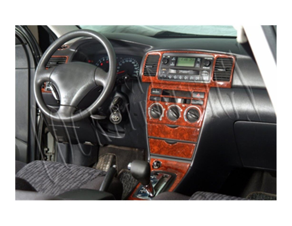 Toyota Corolla 02-04 Mittelkonsole Armaturendekor Cockpit Dekor 18-Teilige - 1- Cockpit Dekor Innenraum
