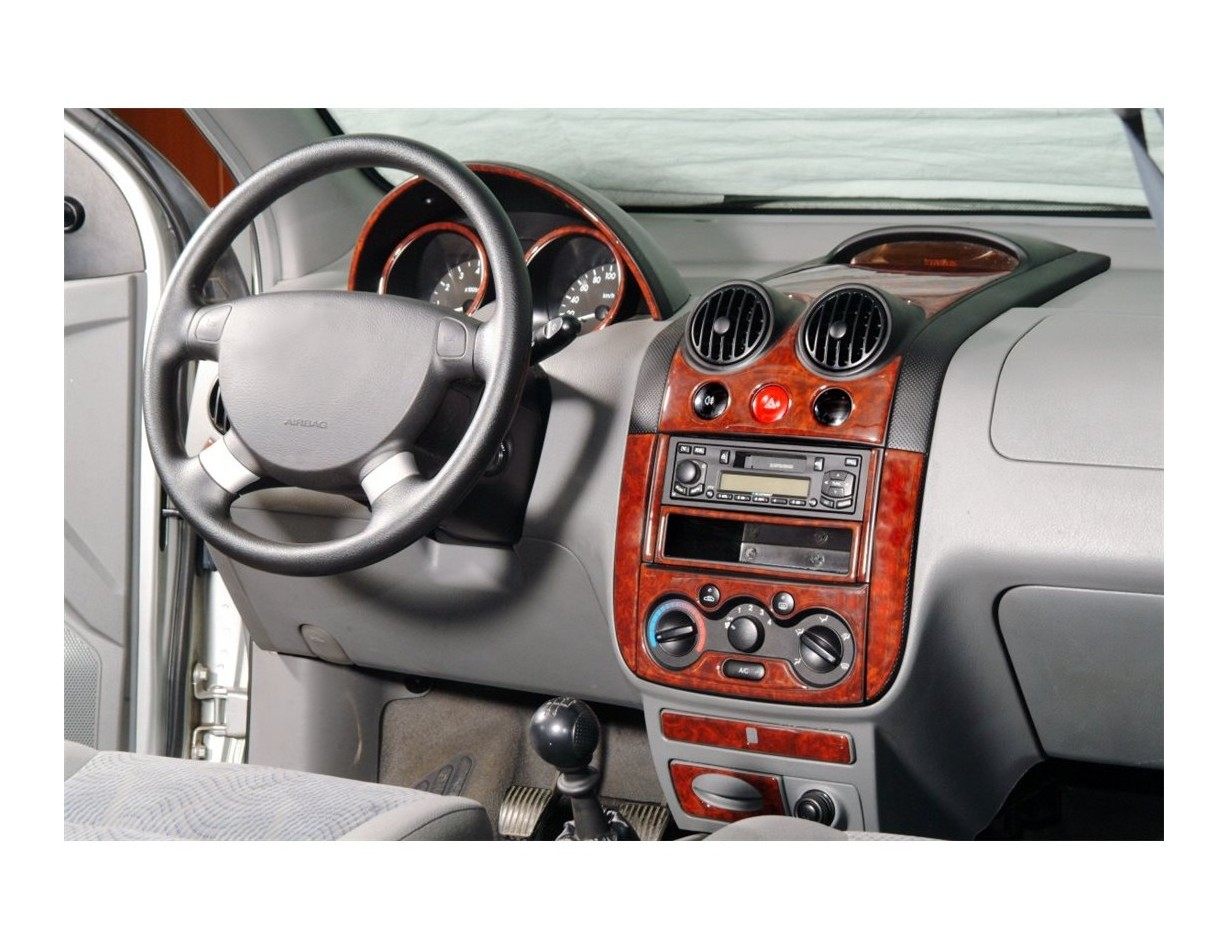 Chevrolet Kalos 01.2002 3D Inleg dashboard Interieurset aansluitend en pasgemaakt op he 6 -Teile