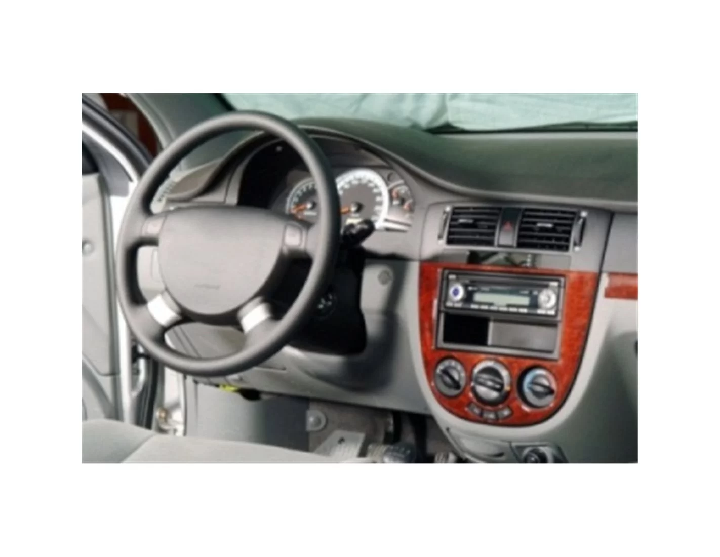 Chevrolet Lacetti HB 03.2004 3M 3D Interior Dashboard Trim Kit Dash Trim Dekor 10-Parts