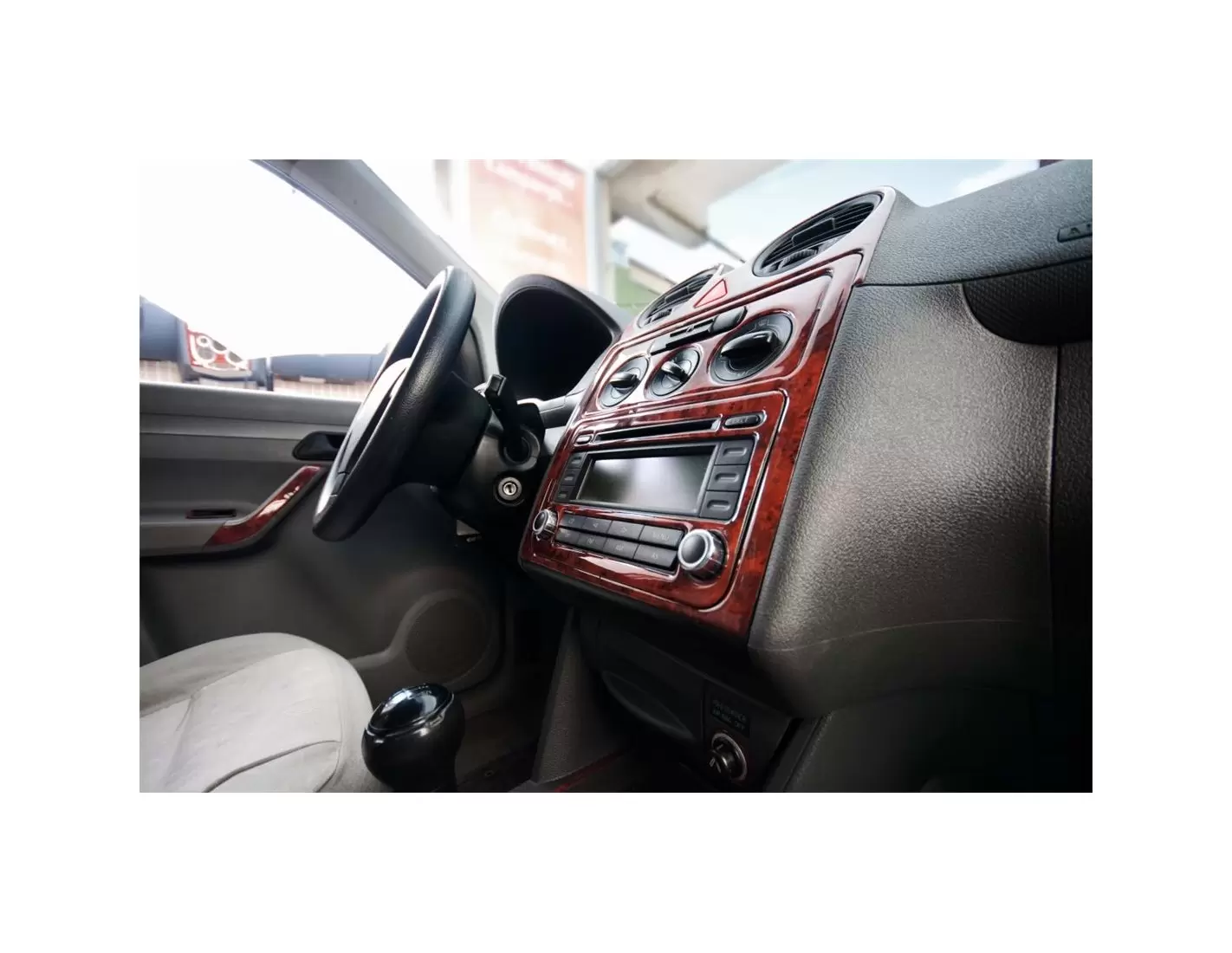Volkswagen Caddy 01.04-08.09 3M 3D Interior Dashboard Trim Kit Dash Trim Dekor 16-Parts