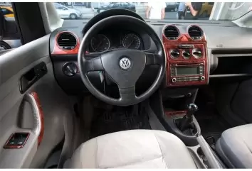 Volkswagen Caddy Full Set 01.2004 3M 3D Interior Dashboard Trim Kit Dash Trim Dekor 21-Parts