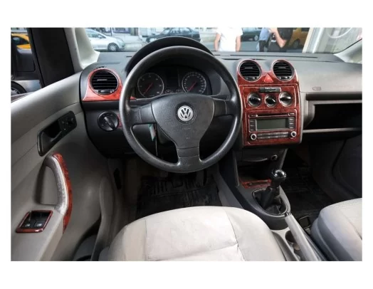 Volkswagen Caddy Full Set 01.2011 Kit Rivestimento Cruscotto all'interno del veicolo Cruscotti personalizzati 21-Decori