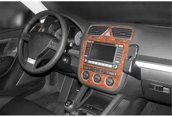 Volkswagen Eos 09.05-12.10 3M 3D Interior Dashboard Trim Kit Dash Trim Dekor 9-Parts