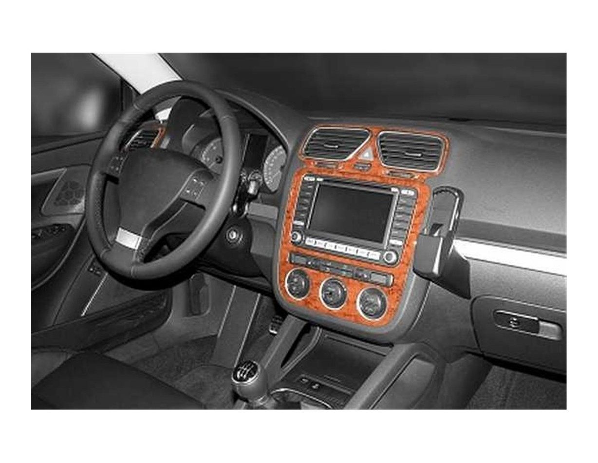 Volkswagen Eos 09.05 - 12.10 Kit Rivestimento Cruscotto all'interno del veicolo Cruscotti personalizzati 9-Decori