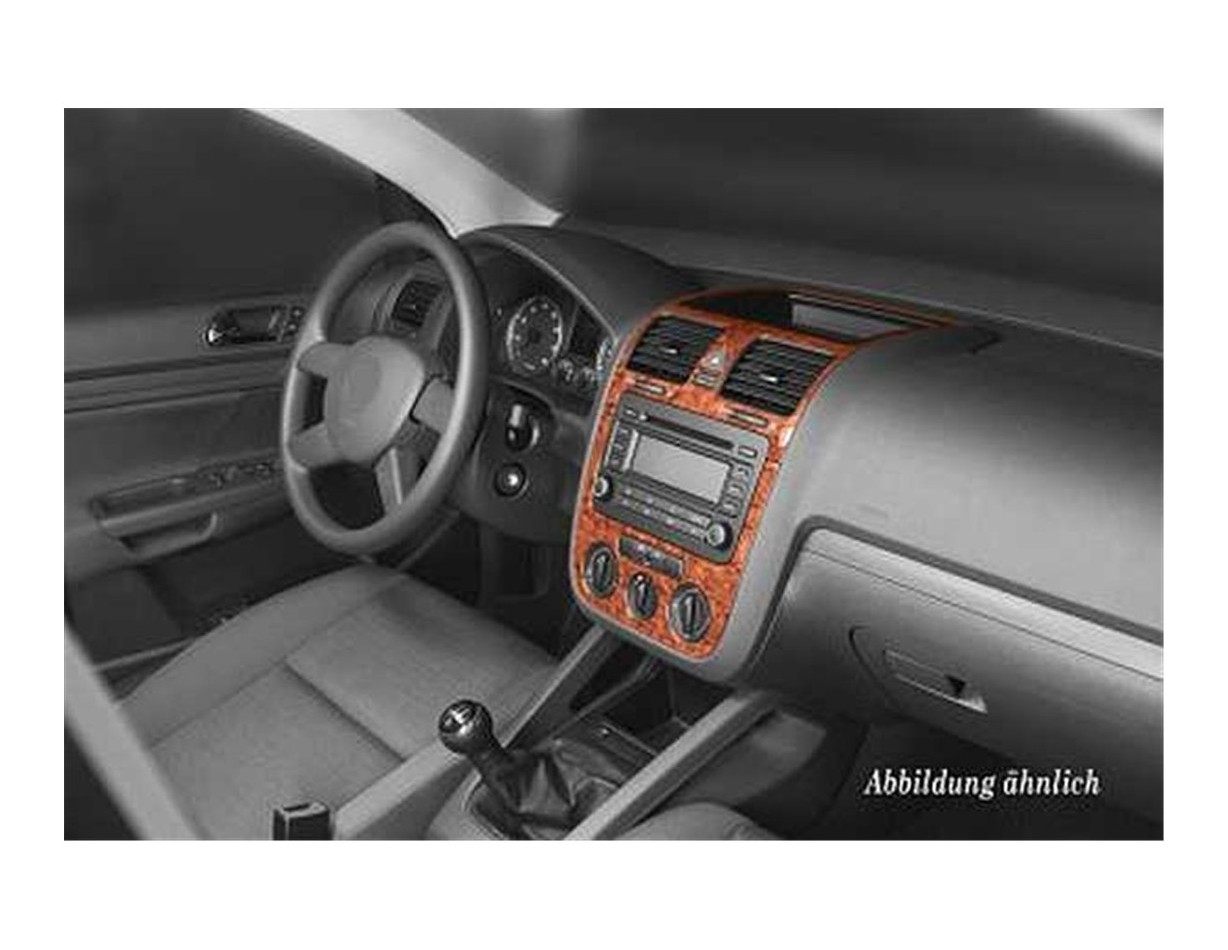 Volkswagen Golf V Jetta 03-08 automatic AC Kit la décoration du tableau de bord 3-Pièce - 1 - habillage decor de tableau de bord