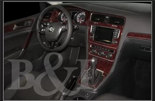 Volkswagen Golf VII AU 2012–2021 Mittelkonsole Armaturendekor Cockpit Dekor 41-Teilige - 1- Cockpit Dekor Innenraum