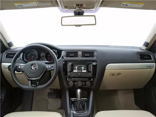 Volkswagen Jetta 2010 Mittelkonsole Armaturendekor Cockpit Dekor 16-Teilige - 1- Cockpit Dekor Innenraum