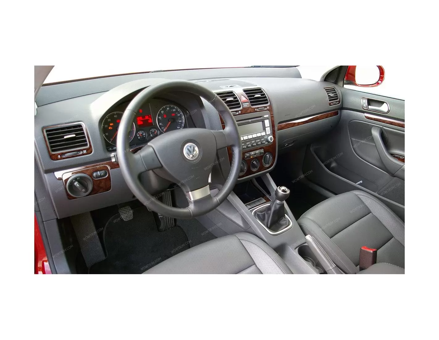 Volkswagen Jetta 2010-2010 Full Set, Automatic Gear Interior BD Dash Trim Kit