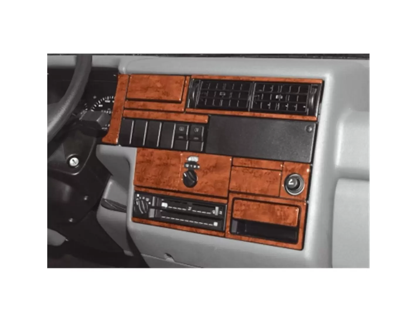Volkswagen Transporter T4 09.90-12.95 3M 3D Interior Dashboard Trim Kit Dash Trim Dekor 27-Parts