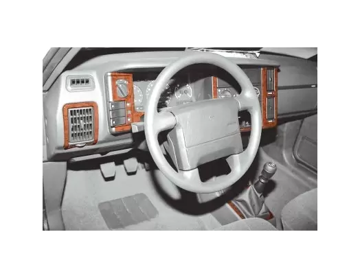 Volvo 440-460 88-93 Mittelkonsole Armaturendekor Cockpit Dekor 15-Teilige - 1- Cockpit Dekor Innenraum