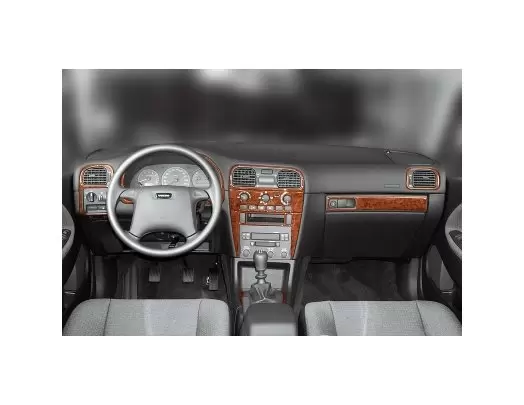 Volvo S 40-V 40 00-03 Mittelkonsole Armaturendekor Cockpit Dekor 10-Teilige - 1- Cockpit Dekor Innenraum