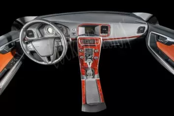 Volvo S 60 01.2012 3D Inleg dashboard Interieurset aansluitend en pasgemaakt op he 12 -Teile