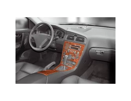 Volvo S 60 08.00 - 04.05 3D Inleg dashboard Interieurset aansluitend en pasgemaakt op he 10 -Teile