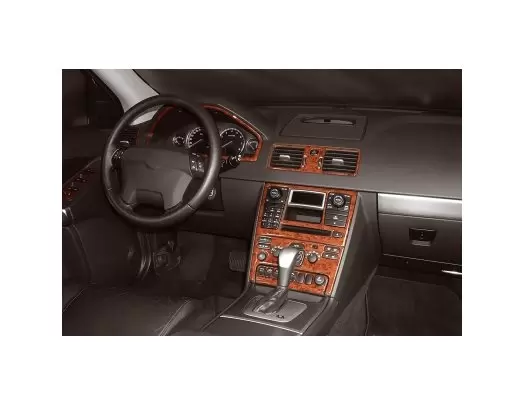 Volvo XC 90 07.2002 3D Inleg dashboard Interieurset aansluitend en pasgemaakt op he 13 -Teile