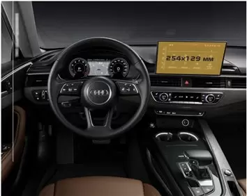 Audi A5 (F5) Pre-facelift 2016 - 2020 Multimedia 8,3" DisplayschutzGlass Kratzfest Anti-Fingerprint Transparent - 1