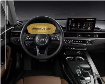 Audi A5 (F5) Facelift 2019 - Present Digital Speedometer Audi Virtual Cockpit 12,3" ExtraShield Screeen Protector