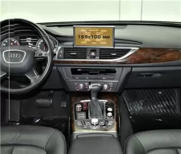 Audi A5 (F5) Pre-facelift 2016 - 2020 Multimedia MMI 8,3" DisplayschutzGlass Kratzfest Anti-Fingerprint Transparent - 1