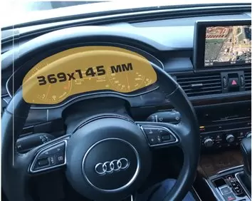 Audi A6 (?8) 2018 - Present Multimedia + Climate-Control 10,2-8,6" HD transparant navigatiebeschermglas