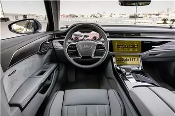 Audi A7 II (4K) 2017 - Present Rear climate control Protection d'écran Résiste aux rayures HD transparent - 1