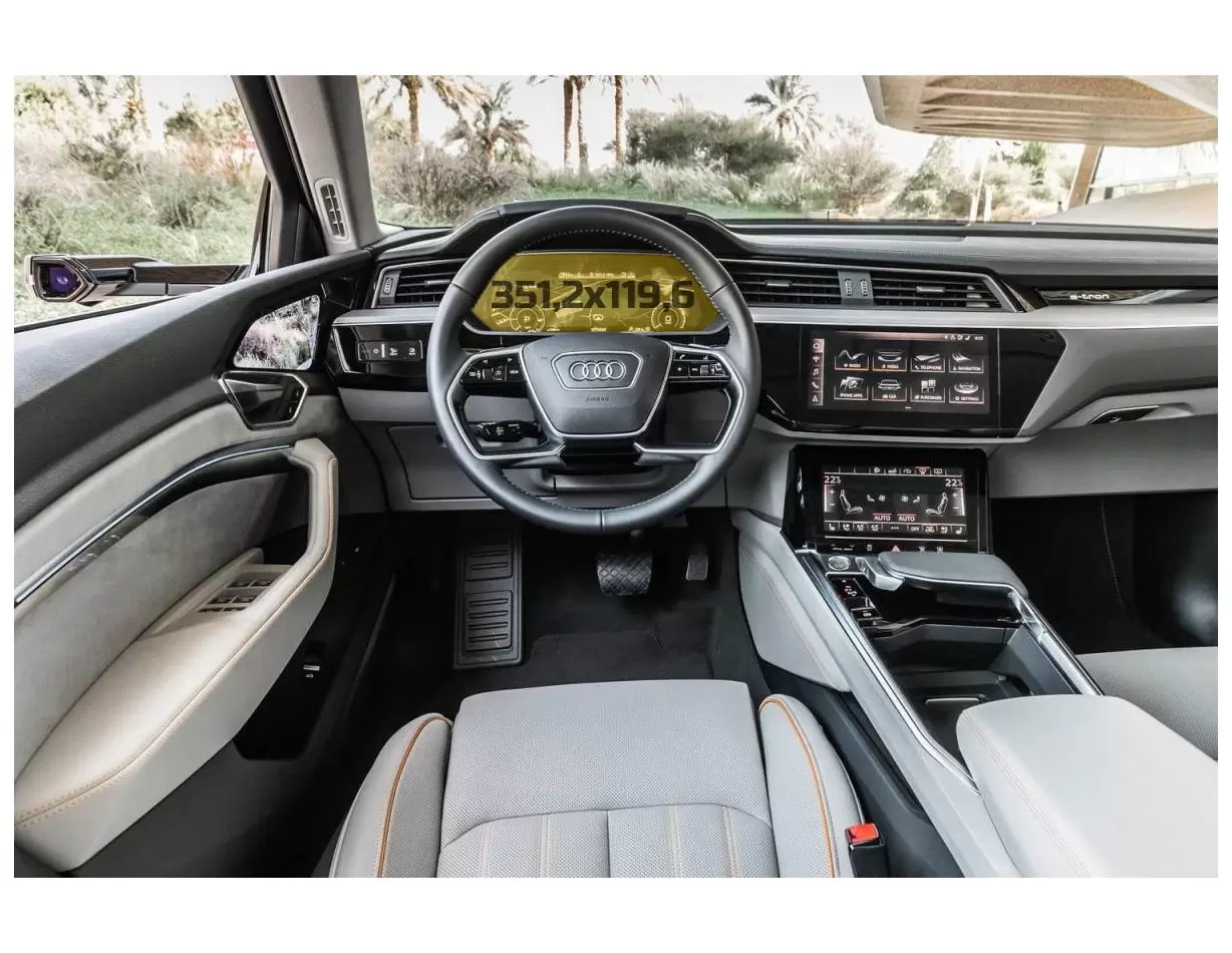 Audi E-tron 2018 - Present Digital Speedometer 12,3" ExtraShield Screeen Protector