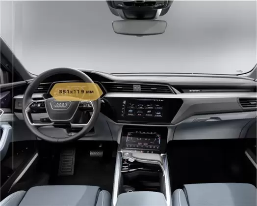 Audi E-tron GT (RS) 2021 - Present Digital Speedometer 12,3" ExtraShield Screeen Protector
