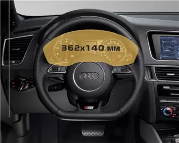 Audi Q3 II (F3) 2018 - Present Digital Speedometer TFSI Quattro S-Line 10,2" Vetro Protettivo HD trasparente di navigazione Prot