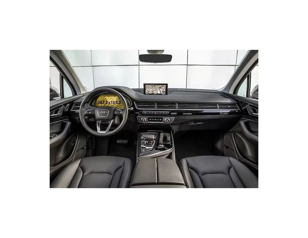 Audi Q7 II (4M) Pre-facelift 2016 - 2019 Digital Speedometer Audi Virtual Cockpit 12" ExtraShield Screeen Protector