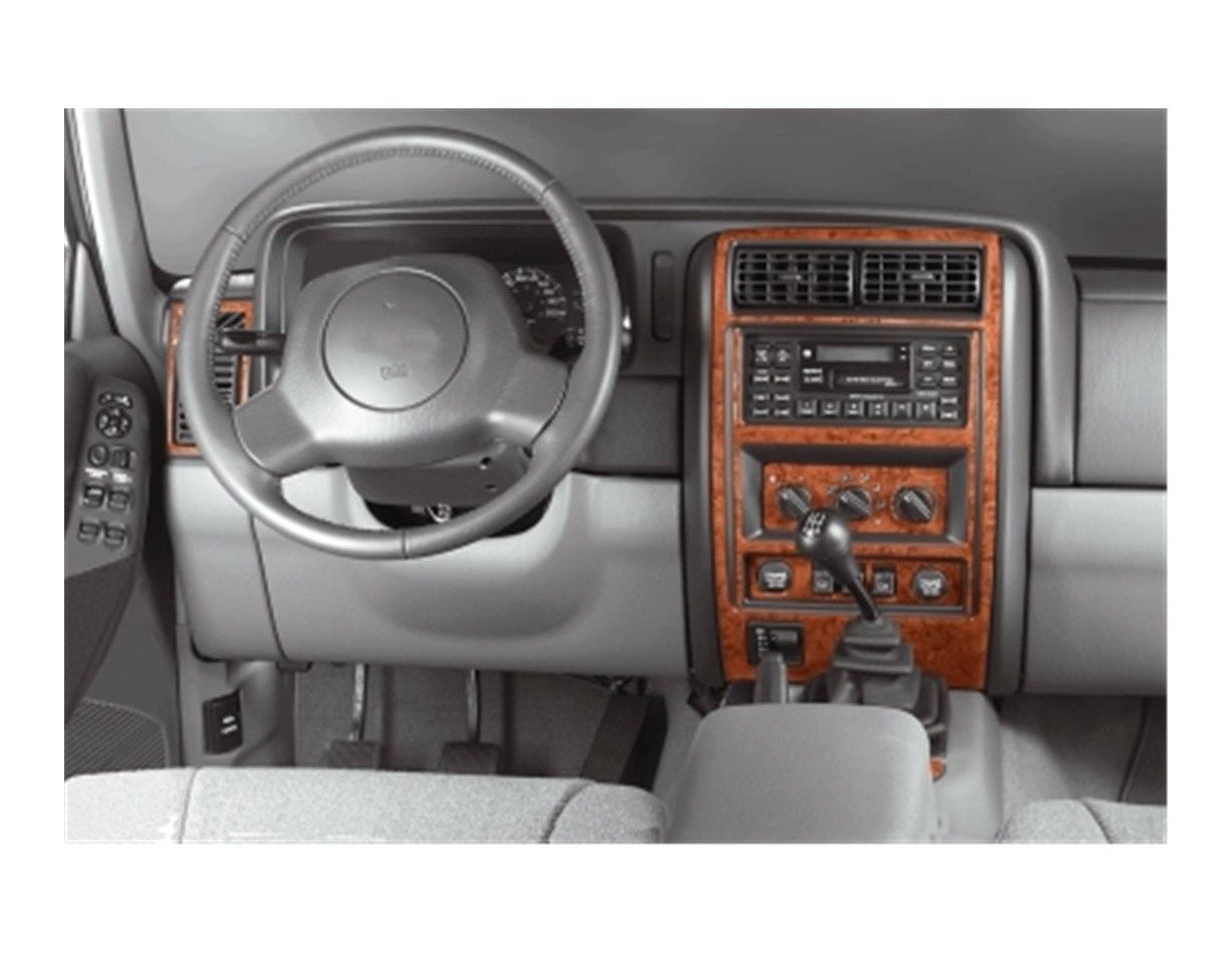 Chrysler Cherokee 1997 Mittelkonsole Armaturendekor Cockpit Dekor 9-Teilige - 1- Cockpit Dekor Innenraum