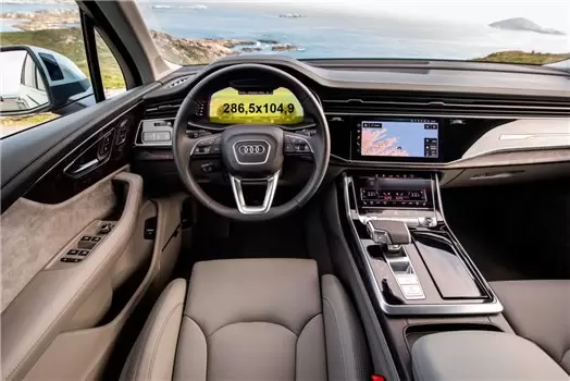 Audi Q7 II (4M) Pre-facelift 2016 - 2019 Digital Speedometer Audi Virtual Cockpit 12" HD transparant navigatiebeschermglas