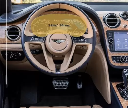 Audi Q8 (4MN) 2018 - Present Digital Speedometer Audi Virtual Cockpit 12,3" Vetro Protettivo HD trasparente di navigazione Prote