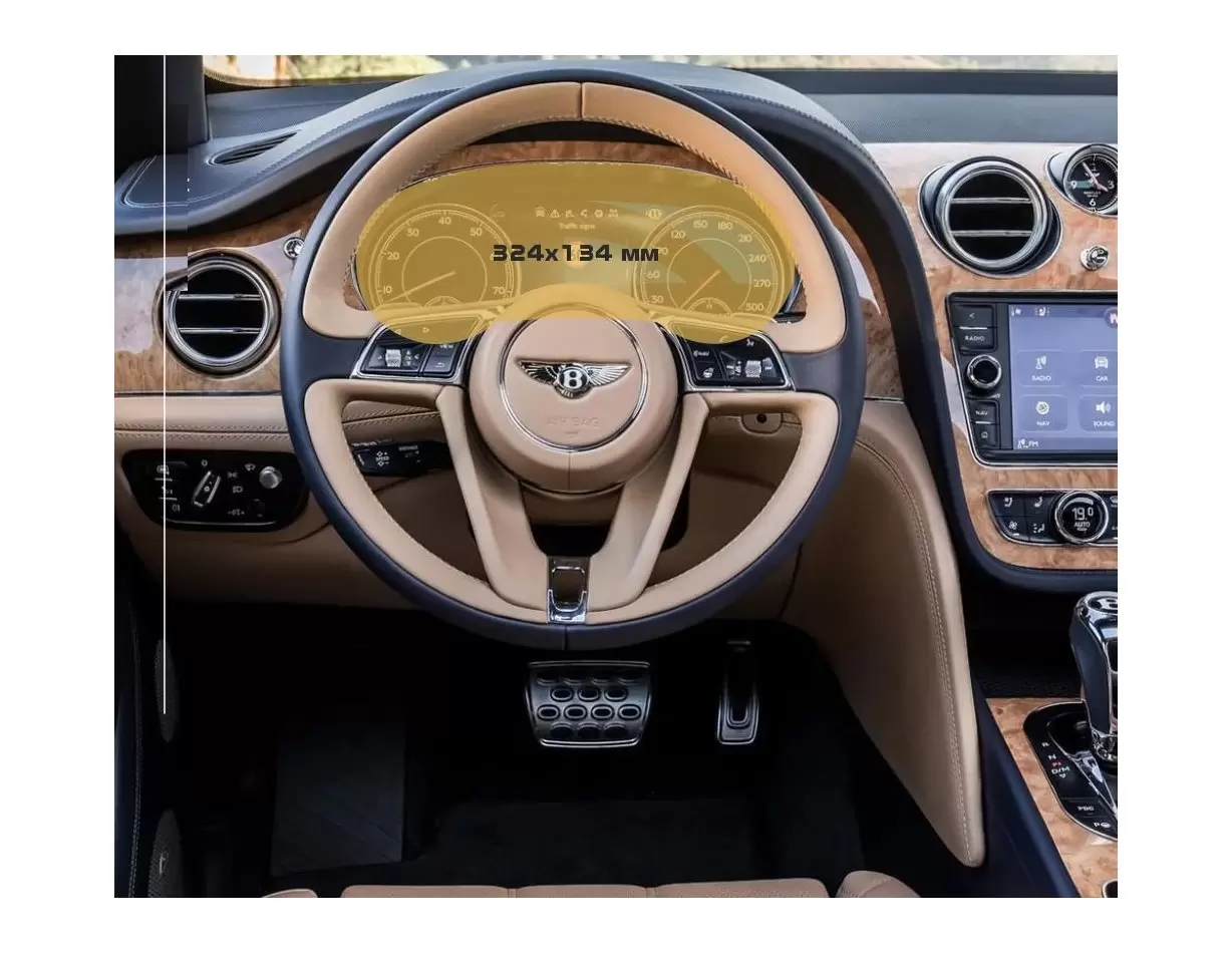 Bentley Bentayga 2016 - 2020 Digital Speedometer ExtraShield Screeen Protector