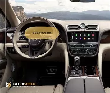 Audi Q8 (4MN) 2018 - Present Rear climate control DisplayschutzGlass Kratzfest Anti-Fingerprint Transparent - 1