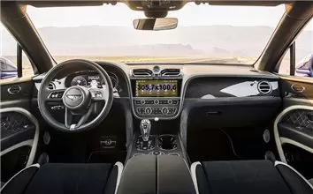 Bentley Bentayga 2016 - 2020 Digital Speedometer DisplayschutzGlass Kratzfest Anti-Fingerprint Transparent - 1