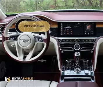 Bentley Continental GT 2012 - 2017 Multimedia 8" Protection d'écran Résiste aux rayures HD transparent - 1