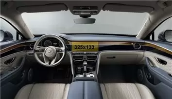 Bentley Continental GT 2017 - Present Digital Speedometer Protection d'écran Résiste aux rayures HD transparent - 1