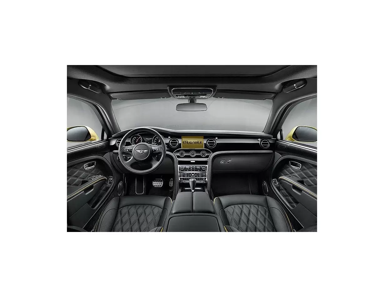 Bentley Mulsanne 2016 - Present Multimedia 8" ExtraShield Screeen Protector