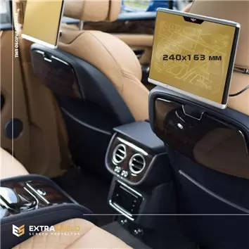 Bentley Flying Spur 2019 - Present Digital Speedometer DisplayschutzGlass Kratzfest Anti-Fingerprint Transparent - 1- Cockpit De
