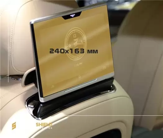 Bentley Flying Spur 2019 - Present Passenger monitors (2pcs,) 12,5" HD transparant navigatiebeschermglas