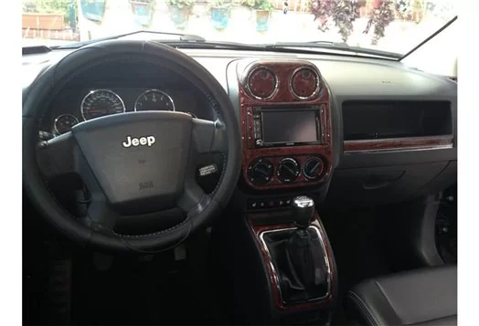 Chrysler Compass 01.07 - 01.10 3D Inleg dashboard Interieurset aansluitend en pasgemaakt op he 26 -Teile