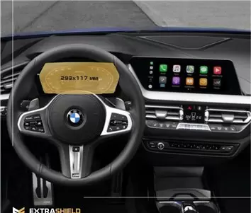 BMW 1 Series (F20) 2011 - 2015 Multimedia 8,8" DisplayschutzGlass Kratzfest Anti-Fingerprint Transparent - 1