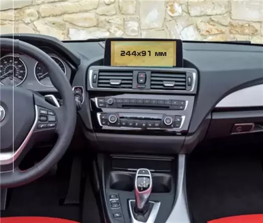 BMW 2 Series (F44) 2019 - Present Multimedia 10,25" HD transparant navigatiebeschermglas