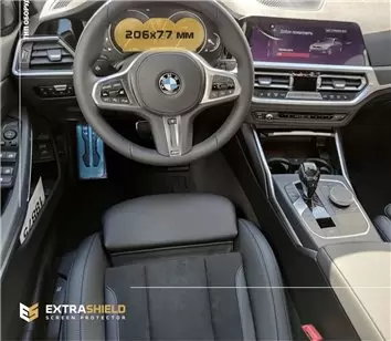 BMW 4 Series (F32) 2013 - 2017 Multimedia 8,8" DisplayschutzGlass Kratzfest Anti-Fingerprint Transparent - 1