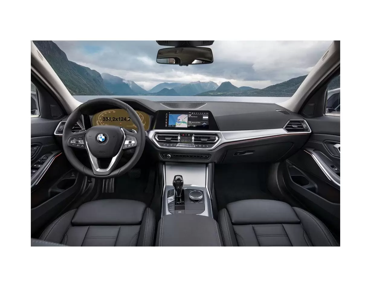 BMW 4 Series (F32) 2013 - 2020 Multimedia NBT EVO 10,2" HD transparant navigatiebeschermglas