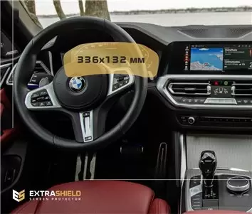 BMW 4 Series (G22) 2020 - Present Digital Speedometer (Central) 12,3" Protection d'écran Résiste aux rayures HD transparent - 1