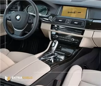 BMW 4 Series (G22) 2020 - Present Multimedia 10,25" DisplayschutzGlass Kratzfest Anti-Fingerprint Transparent - 1