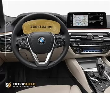 BMW 5 Series (F10) 2013 - 2017 Multimedia NBT EVO 10,2" DisplayschutzGlass Kratzfest Anti-Fingerprint Transparent - 1